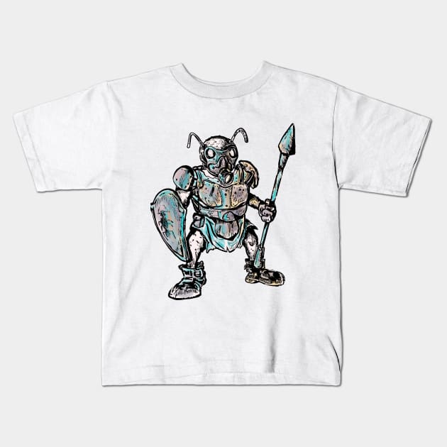 Mutant with color armor version 3 Kids T-Shirt by emalandia